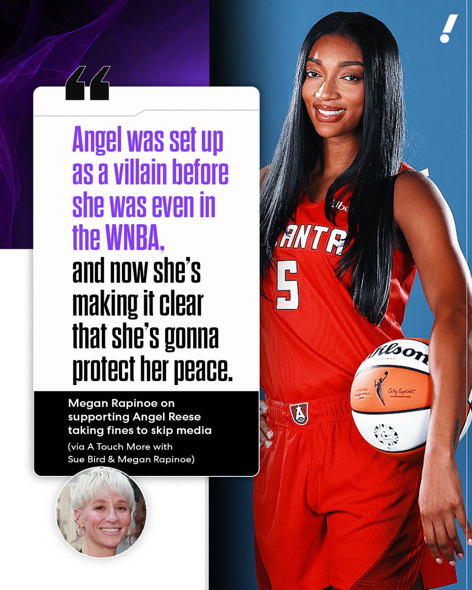 Megan Rapinoe supports the idea of Angel Reese taking fines to avoid facing aggressive reporters 🗣️