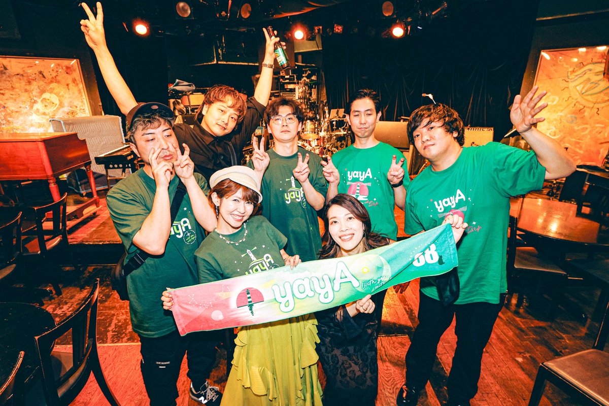 yayA_singer's tweet photo. 『ヤヤノオト -With You, With Light-』
at BLUES ALLEY JAPAN
無事終演しました❣️超楽しかったー🥰
大好きなメンバーと一緒にやれて幸せ💕
そして温かいお客様にいっぱい支えてもらえて幸せ😌💕本当に本当にありがとうございました！もう皆最高🎵

♡yayA band♡
Gt. 松本コーキ
Key. ハナブサユウキ
Ba. 佐々木恵太郎
Dr. 田中匠郎
MPC. 神林祥太
Cho. 図師たまみ