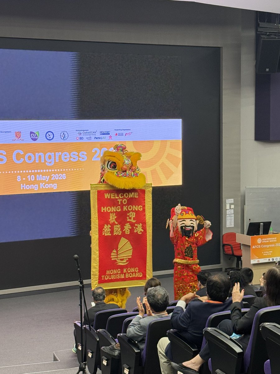 hkiap1986's tweet photo. The #AFCS2026 inauguration was a resounding success! 🎉 Special thanks to the HK Tourism Board @discoverhk for the incredible support, our amazing speakers for their wisdom, and our attendees for joining the birth of this new era in cytology 🎉 https://t.co/iEdNzNVnCg