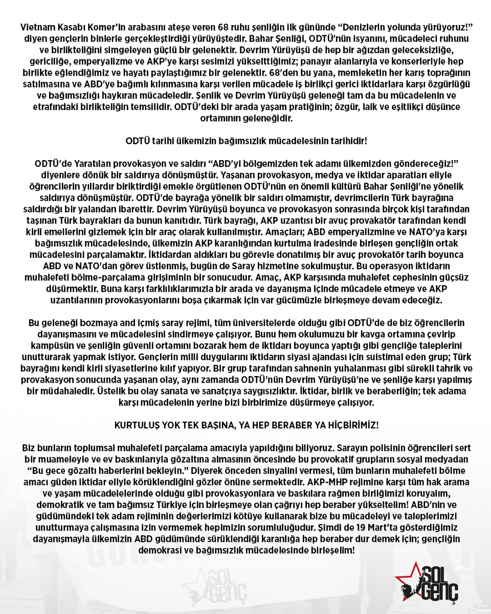SOL Genç tweet media