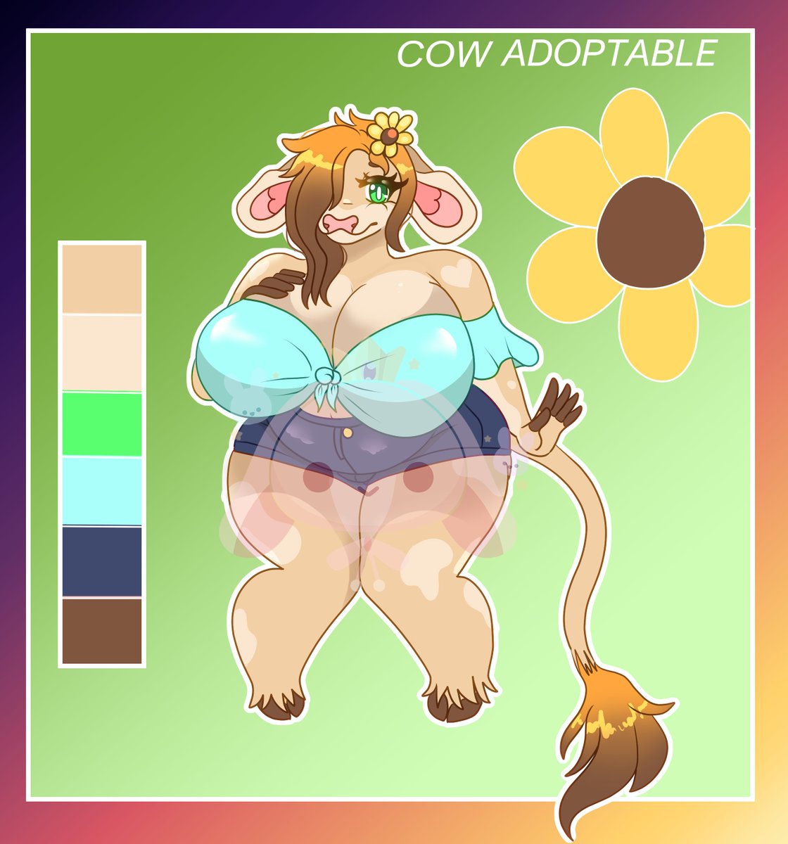 PassionMochi's tweet photo. Cow Adoptable! Link below in comments~ https://t.co/iDPF9AraYs