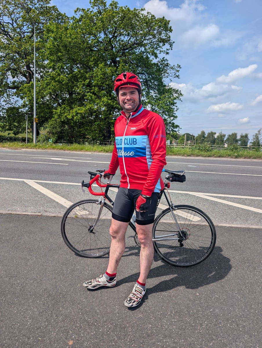 cwu_scotland's tweet photo. Looks as if the only big winner in red ❤️today is @_Matt_Kerr. 

Day 2 of his huge bike ride in aid of @cwuha is gaining huge support. 
If you can please donate and support him. He’s knackered but not scunnered like a lot of people today. https://t.co/ahQ3qoVk0x