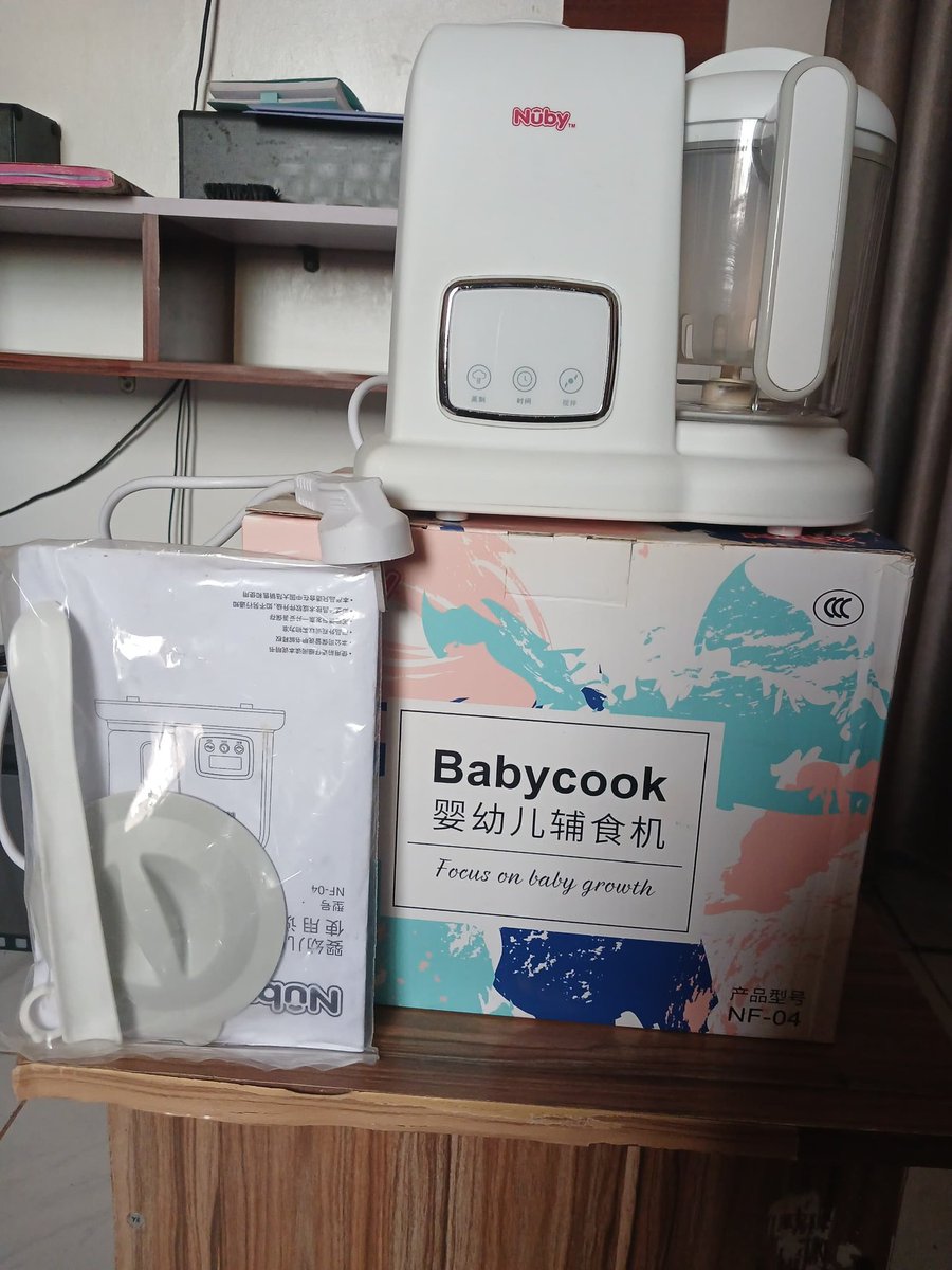 _DebbieOA's tweet photo. A mom needs to sell this open box baby food processor.  
Price 60k

Please send a dm if interested. https://t.co/WsPyBNtSMy