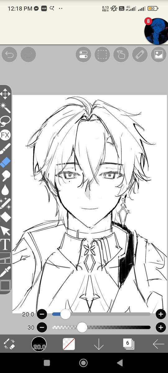 Yveazz's tweet photo. Lohen Wip #GenshinImpact #art https://t.co/O6fRoFEZtO