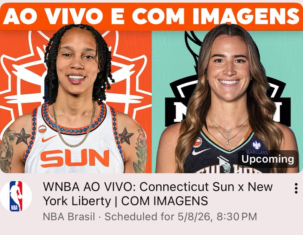 HOJE COMEÇA A TEMPORADA DA WNBA! 🔥

E com transmissão de graça no Youtube da NBA Brasil!

Além desse, a rodada abre com mais outros dois jogos:

20h30 - Washington Mystics x Toronto Tempo
23h - Golden State Valkyries x Seattle Storm
