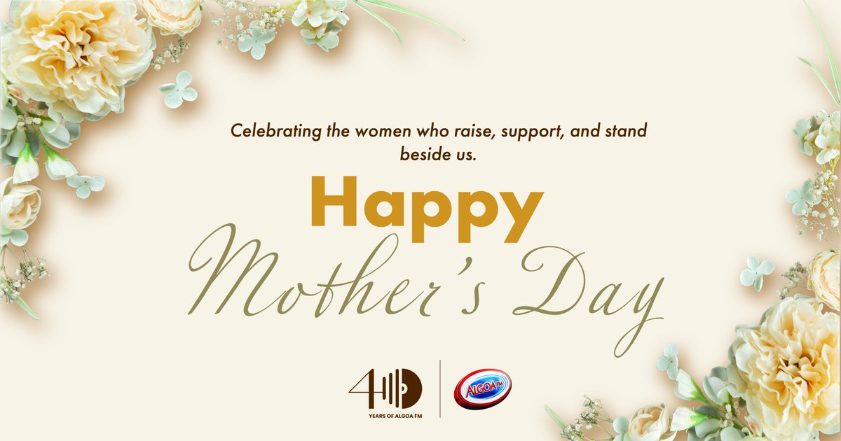 AlgoaFM's tweet photo. Happy Mother’s Day to every mom, grandmother, aunt, guardian, mentor, and mother figure who makes a difference every day — through the love, care, and guidance they give to their children and those around them. https://t.co/GqB7ZMQpmm