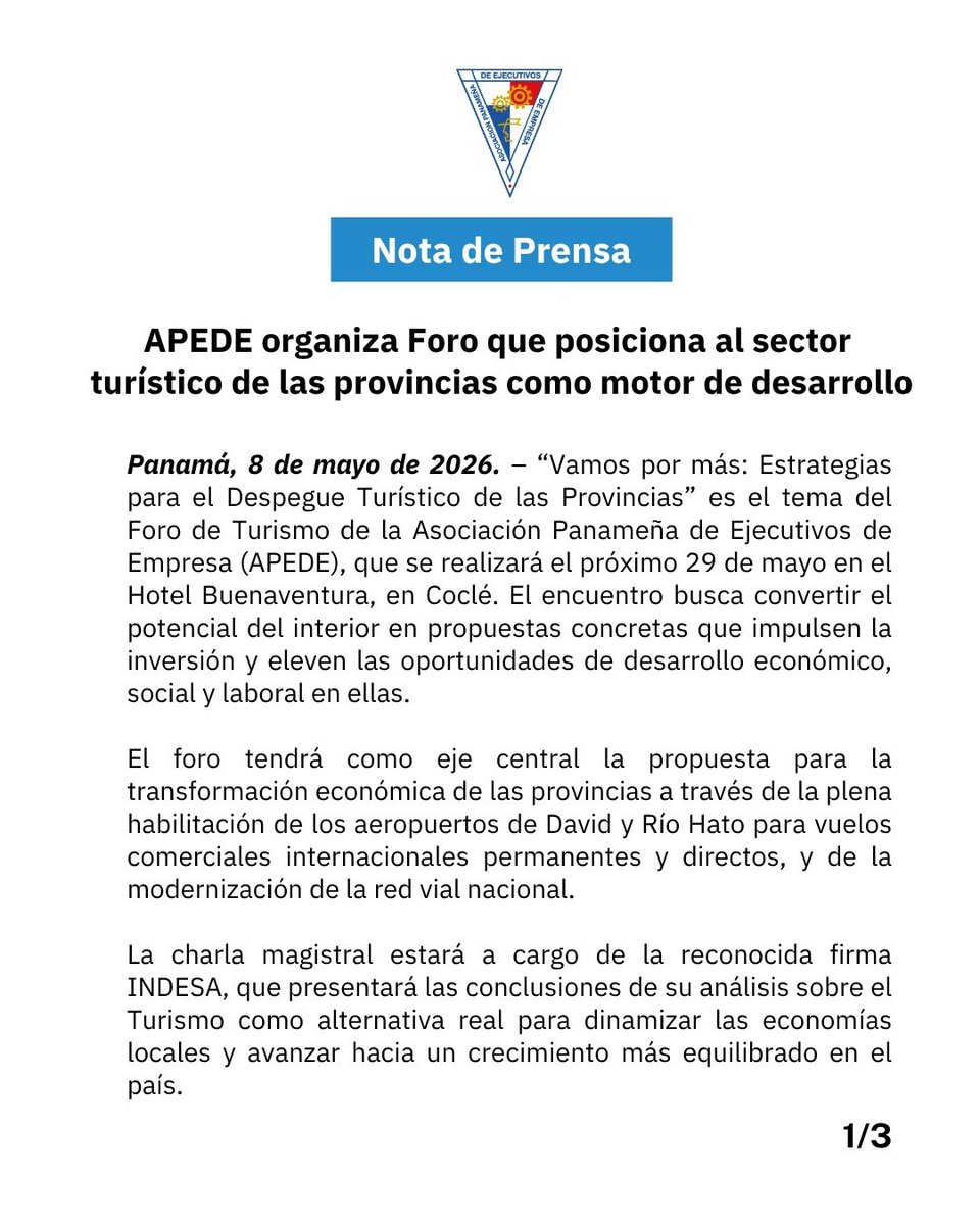 APEDE tweet media