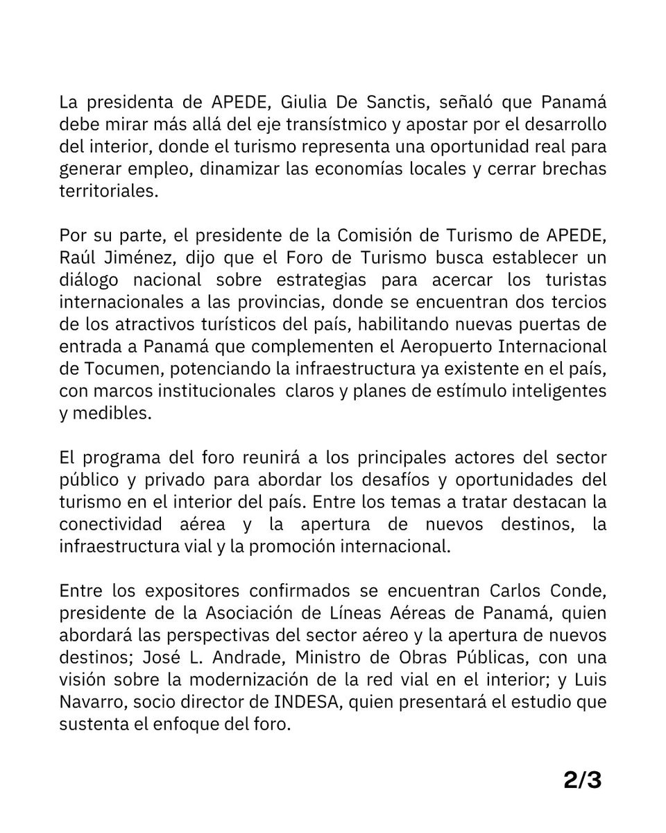 APEDE tweet media