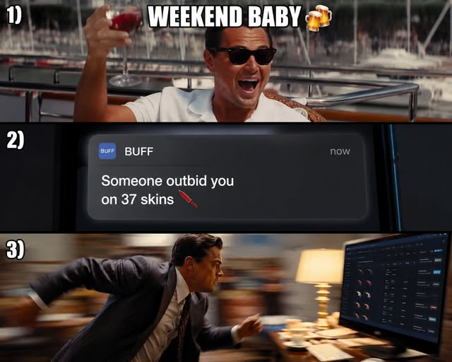 DMarketSnipes's tweet photo. Be honest… how many times have you checked your bids during a weekend? 😂 https://t.co/tSYHO5sUYO