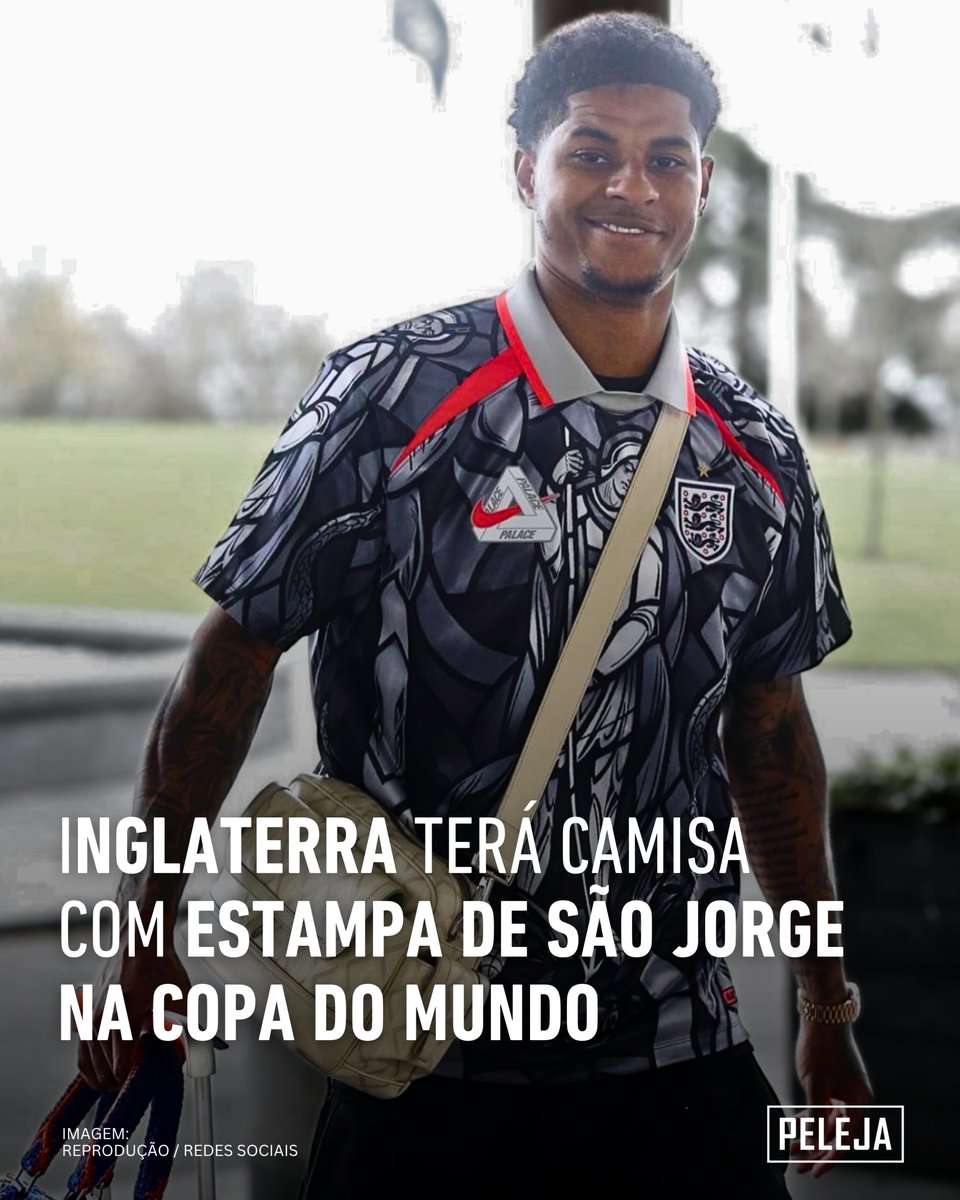 Marcus Rashford Collab A Seleção da Inglaterra terá uma camisa com a estampa de São Jorge na ...