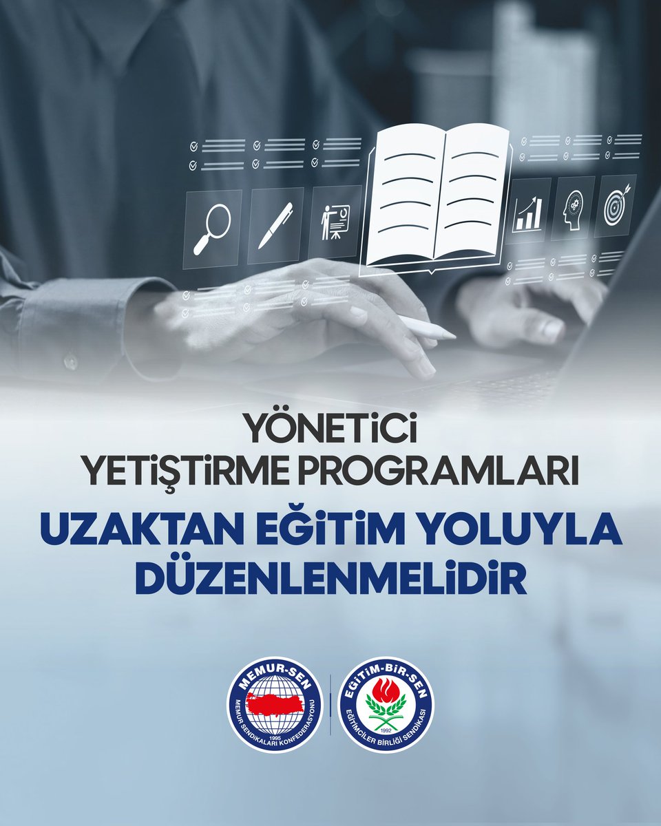 YÖNETİCİ YETİŞTİRME PROGRAMLARI UZAKTAN EĞİTİM YOLUYLA DÜZENLENMELİDİR 
 
Milli Eğitim Akademisi Başkanlığı koordinasyonunda 81 ilde “Eğitim Kurumları Yönetici Yetiştirme Programı”nın yüz yüze ve mahalli hizmet içi eğitim faaliyeti olarak uygulanması kararlaştırılmıştır.