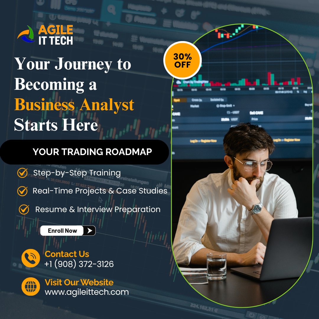 agileittech's tweet photo. Your Journey to Becoming a Business Analyst Starts Here
Your Trading Roadmap
#BusinessAnalyst #CareerGrowth #ITCareers #DataDriven #BusinessAnalysis #LearnAndGrow #TechCareers #Upskill #CareerOpportunities #JobReady #Agile #ITTraining #FutureSkills https://t.co/lnBrPF8zLd