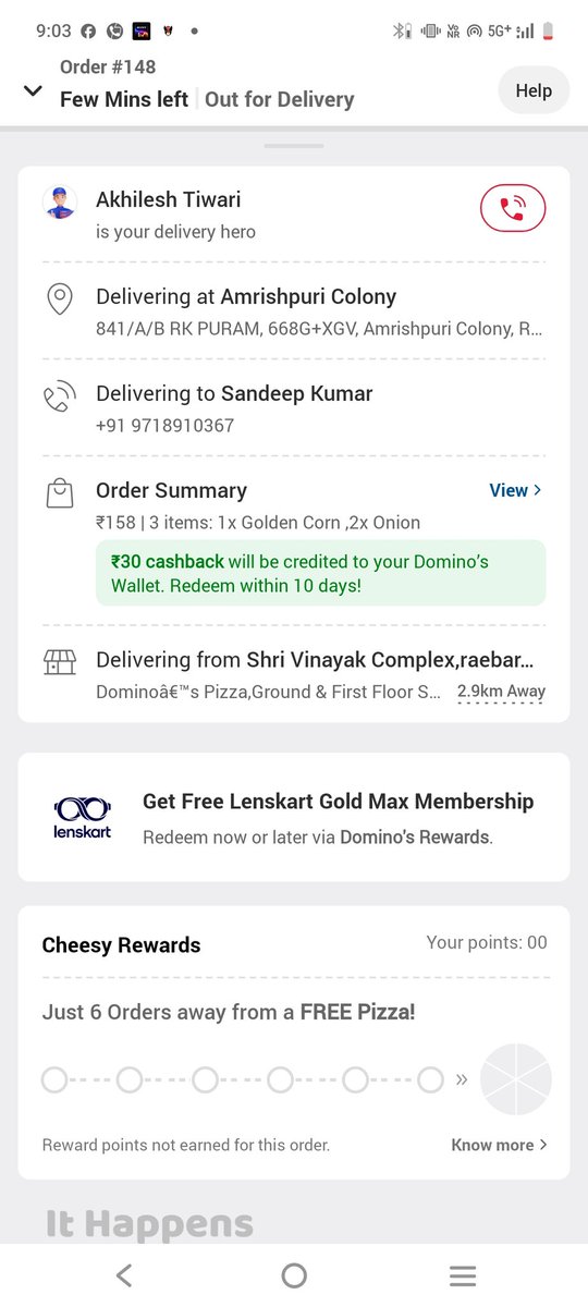 YtsubsM's tweet photo. @dominos my order not delivered yet and also rider denied to delevery @Dominos_UK @DominosKSA https://t.co/QvABTNwYq6