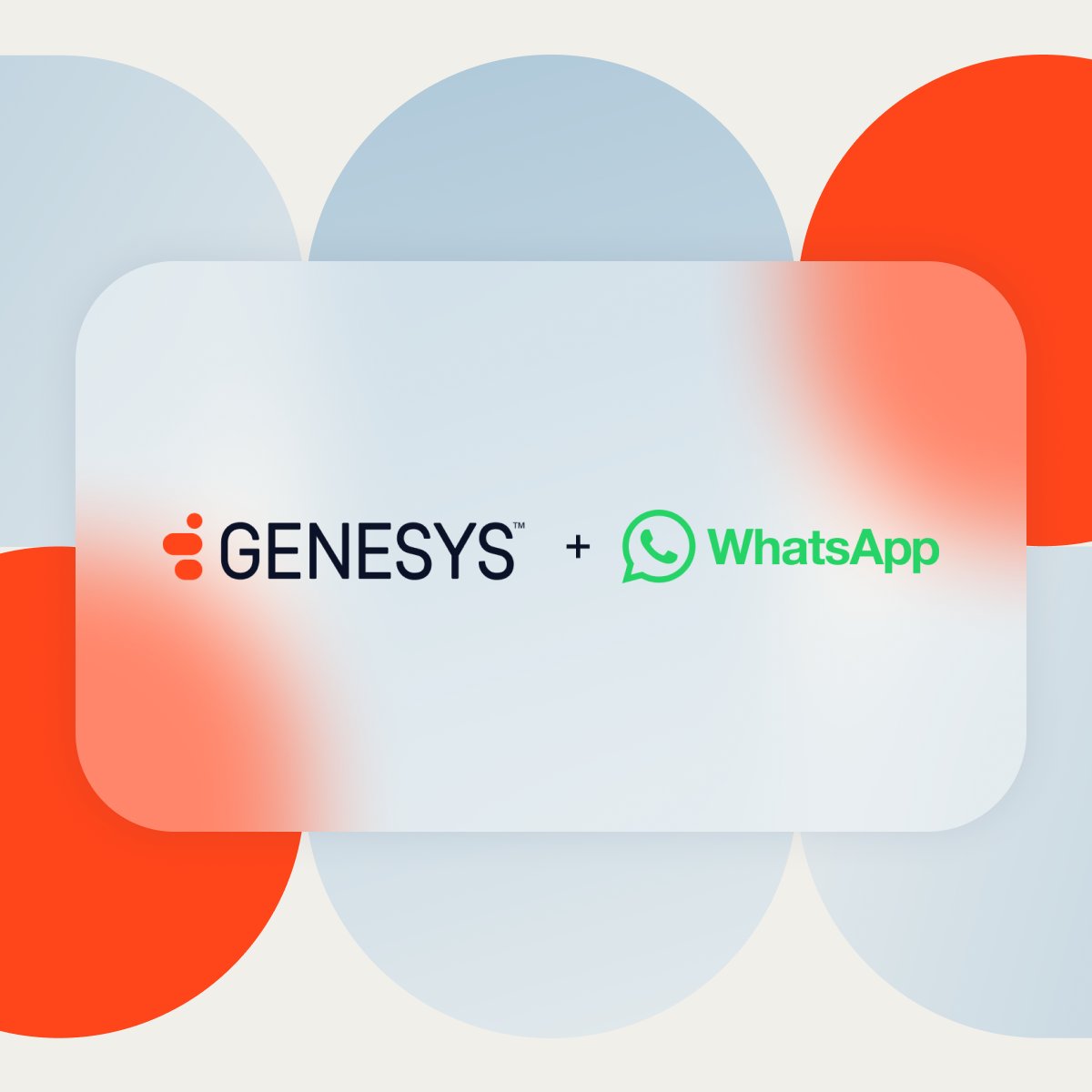 NOTÍCIA: A Genesys anuncia uma nova parceria com a Meta
Agora, por meio do WhatsApp no Genesys Cloud, as empresas podem reunir mensagens, voz e IA para que cada interação com o cliente seja personalizada.

Descubra as novas possibilidades: gsys.cx/3QHAXF8