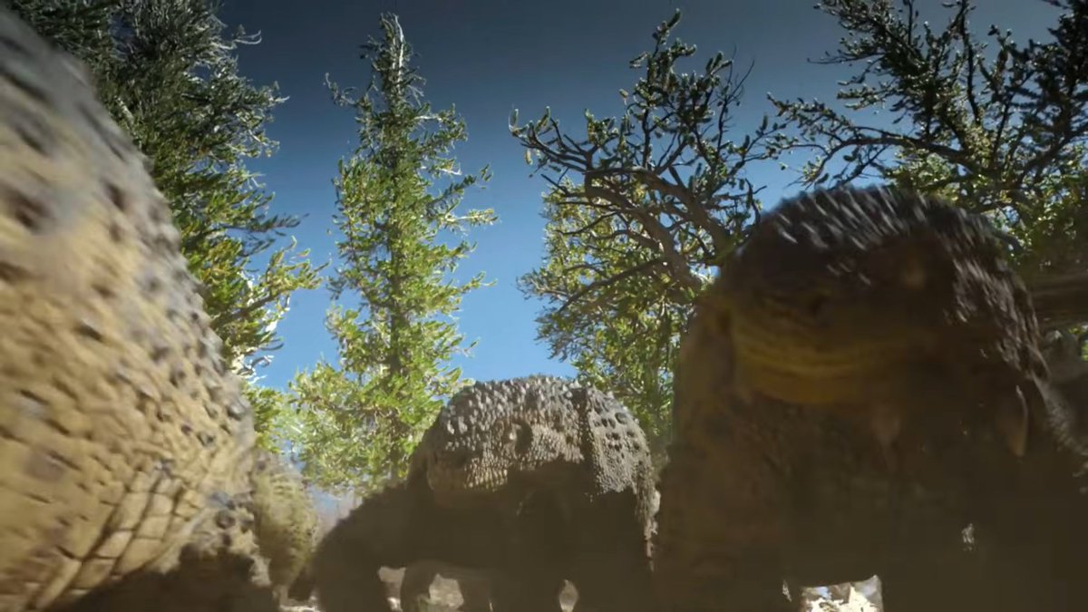 PaleoWatcher's tweet photo. Surviving Earth Update! 🚨 Impossible Pictures has confirmed the series will be non-chronological. It opens with the PTME episode, following an Inostrancevia pack in a rapidly changing world, alongside Scutosaurus, Suminia, and Elph. #SurvivingEarth https://t.co/yAOaTPwndX