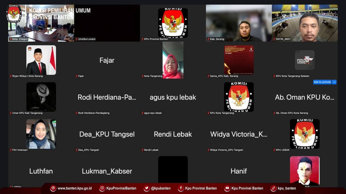 kpubanten's tweet photo. KPU Provinsi Banten melaksanakan Rapat Koordinasi Progress Pemutakhiran Data Pemilih Berkelanjutan (PDPB) Triwulan II Tahun 2026 secara daring pada Jumat, 8 Mei 2026. https://t.co/aTxIpHHauR