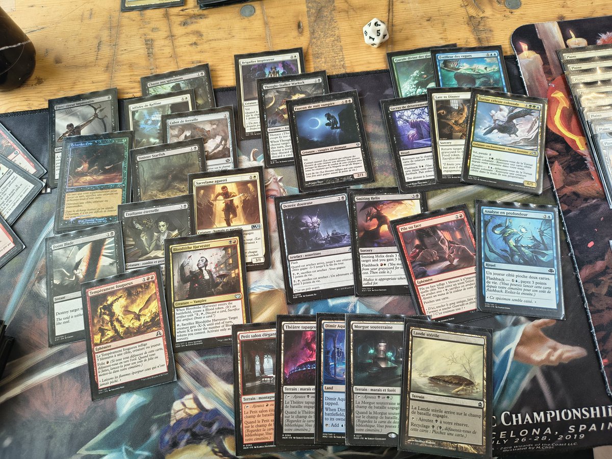 LelandPalmerMTG's tweet photo. Jour 1 du #magicmania on 3z les 2 drafts 🍾 avec un improbable 4c discard (limited cube) puis un RG spells (innistrad Remastered). 2 decks qui bien rigolos à jouer ! https://t.co/u6Gam6sFoP