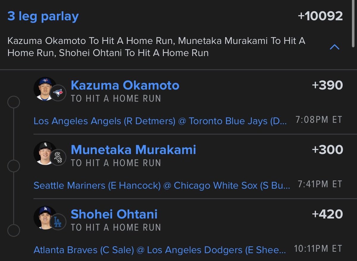 LoyysLocks's tweet photo. Look no further…

The Japanese Parlay™️

Like + RT for today’s free pick sent to your DMs! https://t.co/NZ1vLJixoR