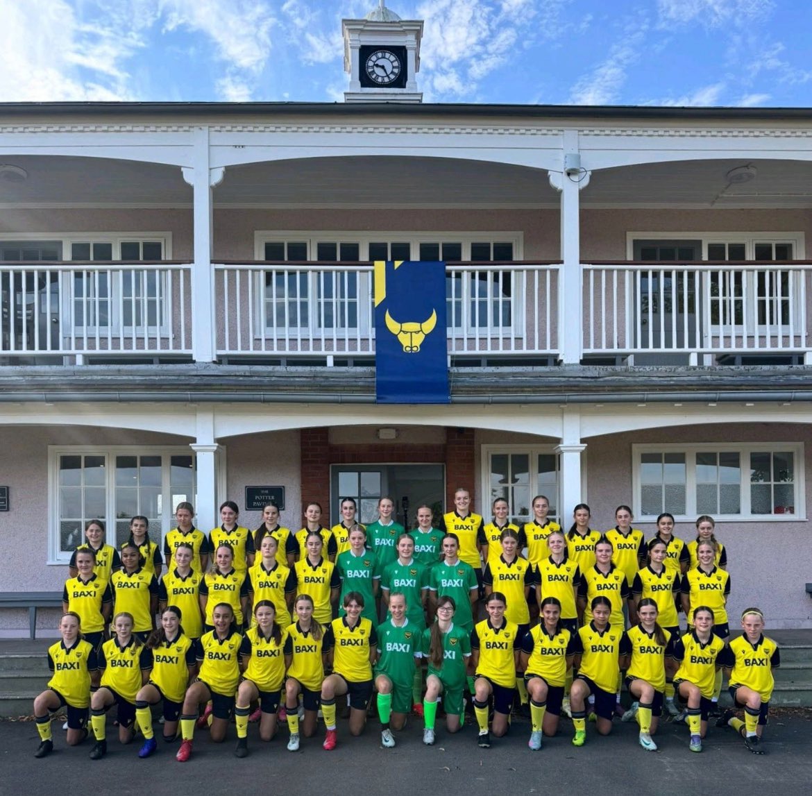 OUWFCGirls's tweet photo. Good luck to our U15 girls tomorrow who have their @JPL_WARRIORS cup final at Worcester Warriors Stadium 💪🟡🔵 https://t.co/dyIvwTZsDs