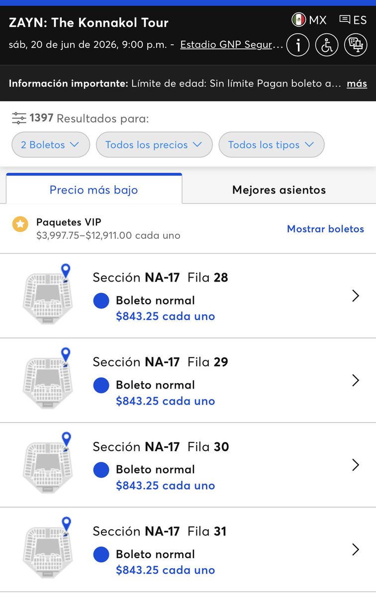 Tickets MX tweet media