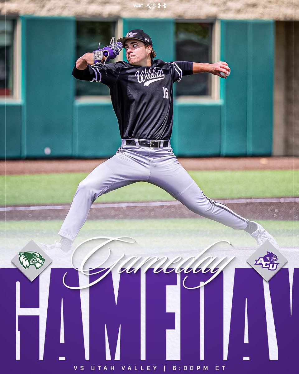 ACU_Baseball's tweet photo. 𝐎𝐧𝐞 𝐥𝐚𝐬𝐭 𝐰𝐞𝐞𝐤𝐞𝐧𝐝 𝐚𝐭 𝐭𝐡𝐞 𝐁𝐚𝐥𝐥𝐩𝐚𝐫𝐤

🆚: Utah Valley 
⏰: 6:00 PM CT
📍: Bullock Brothers Ballpark
📺: WAC International 

#ATO | #GoWildcats https://t.co/s23KR5XtDI