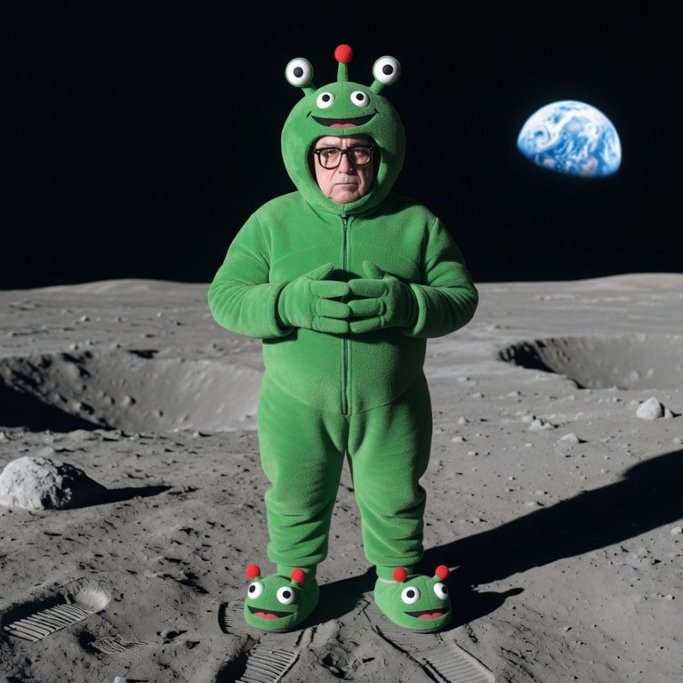 El Departamento de Guerra de EE. UU. desclasificó hoy en la mañana esta foto de un extraterrestre en la superficie de la luna.

Ah no, es el narcogobernador Rubén Rocha Moya disfrazado.

Con tanto distractor no se les olvide que Morena es un narcopartido.