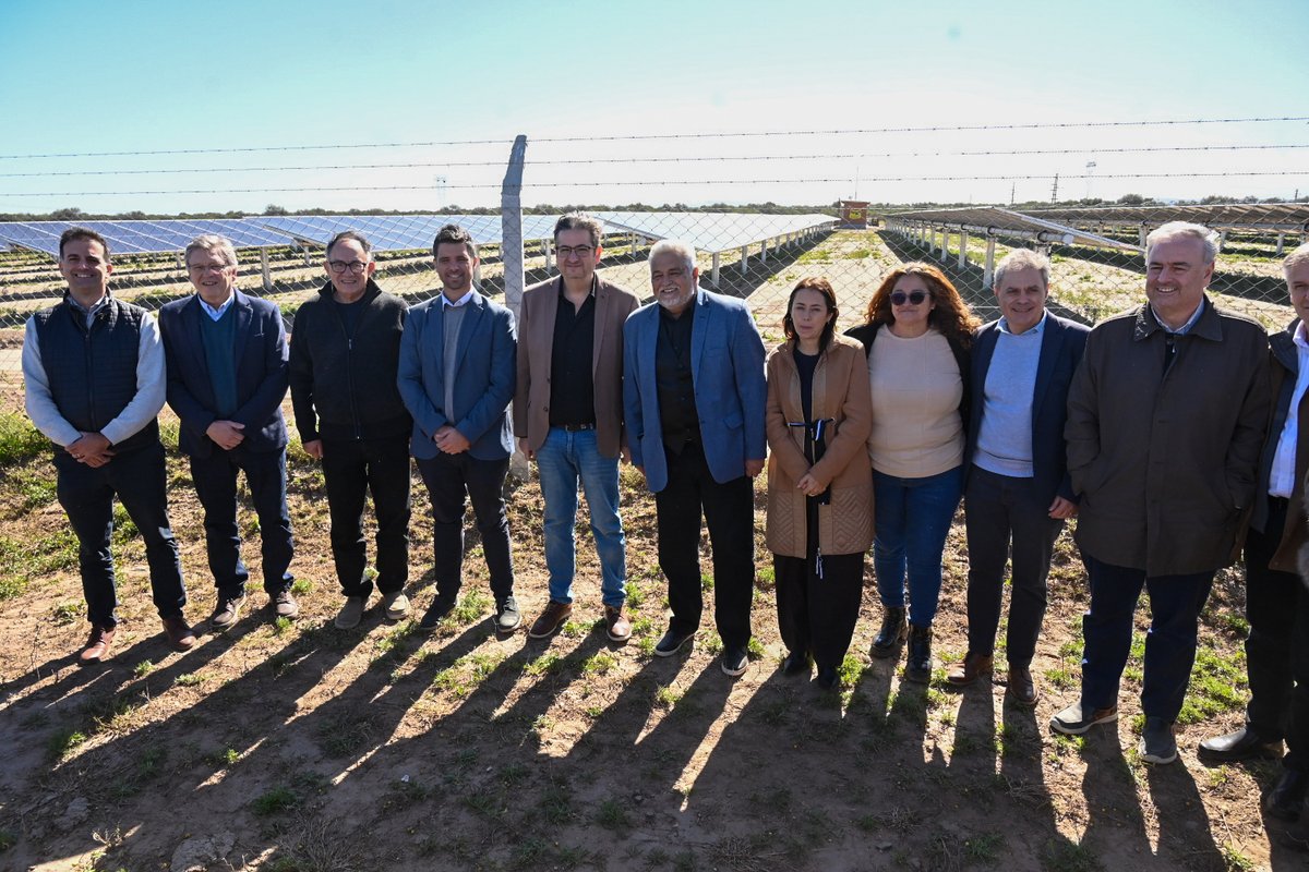 MinSPcba's tweet photo. ☀️⚡SE INAUGURÓ EL PARQUE SOLAR COOPERATIVO MÁS GRANDE DEL PAÍS EN TRASLASIERRA 

En la localidad de Villa Dolores quedó inaugurado el #ParqueSolar Fotovoltaico CEMDO I, una obra histórica para Córdoba y para el desarrollo de las energías renovables en Argentina. 🌎💪🏼

El nuevo parque, impulsado por la Cooperativa Eléctrica Mixta del Oeste (CEMDO), cuenta con más de 20.500 paneles solares distribuidos en 22 hectáreas y permitirá abastecer de energía limpia a miles de hogares del Valle de Traslasierra.

🔋 La infraestructura incorpora tecnología de última generación con paneles bifaciales y seguimiento solar, optimizando la generación energética durante todo el día y mejorando la calidad del servicio eléctrico en toda la región.

🏗️🫱🏼‍🫲🏾 La obra fue posible gracias al trabajo conjunto entre el sector cooperativo y el @gobdecordoba, que acompañó el proyecto mediante un financiamiento de $10.000 millones a través del @MinCoopCba y @BancodeCordoba.