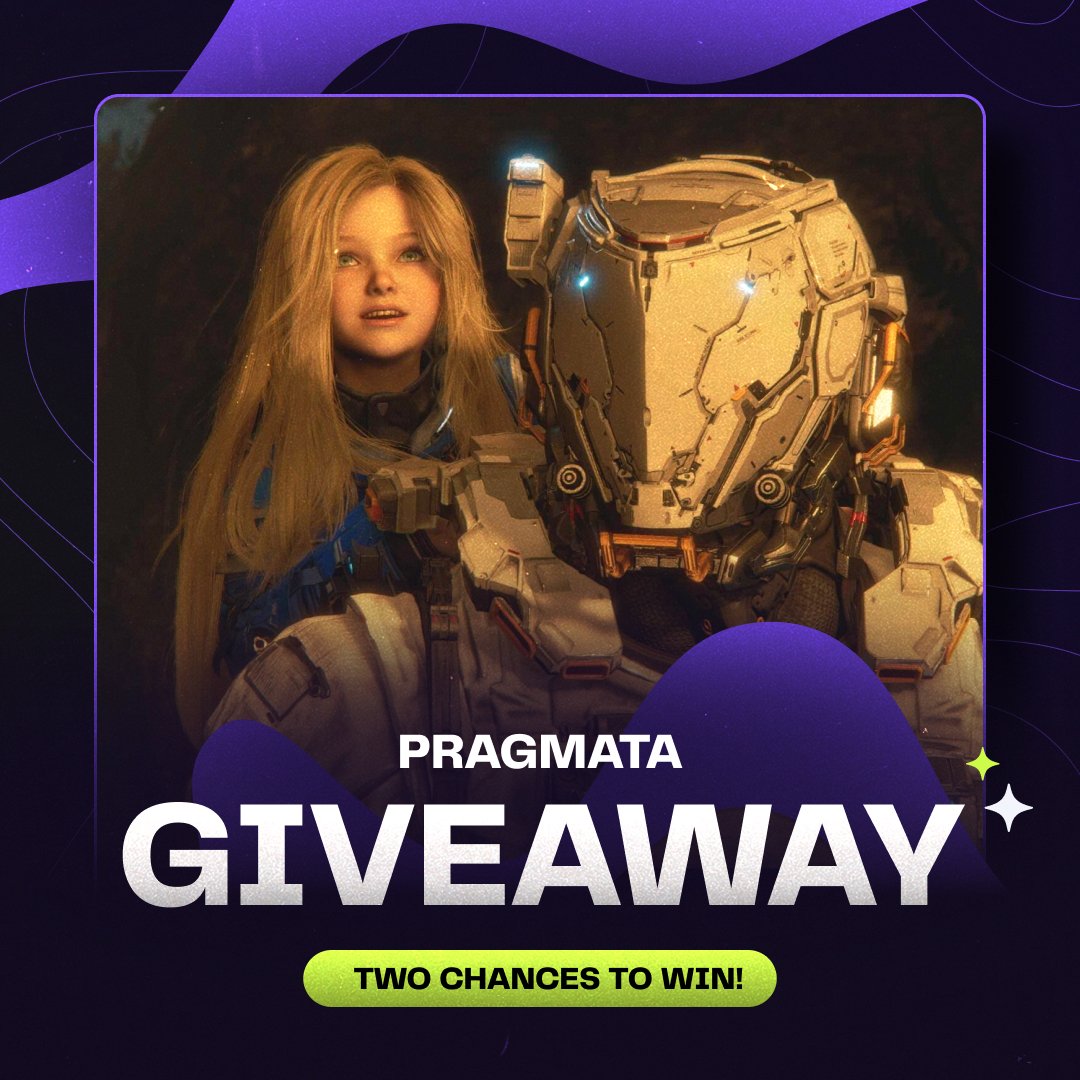 GIVEAWAY ALERT!  
We have two more #Pragmata Steam keys up for grabs! For a chance to win:
1⃣ Follow + Like + RT  
2⃣ Tag a friend in the comments and win together!
#Giveaway