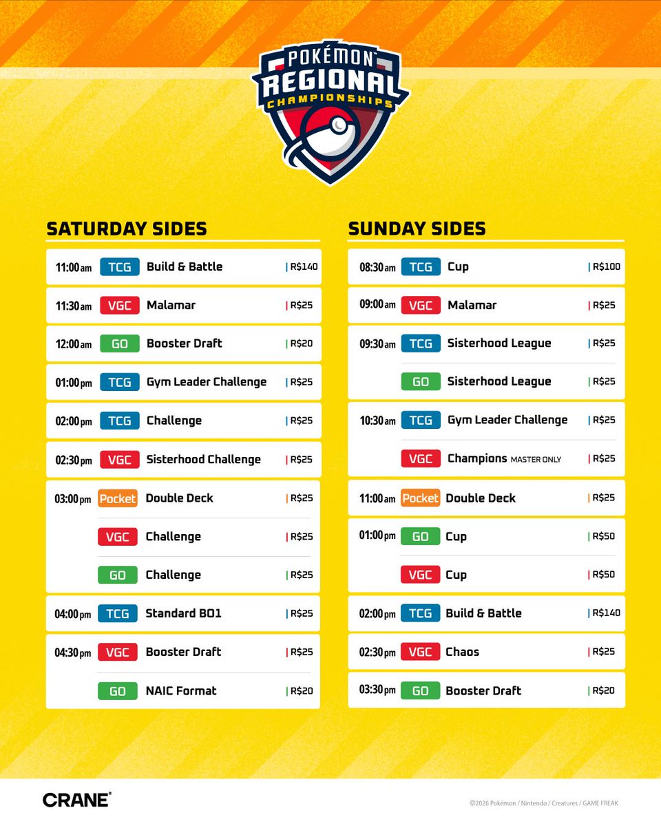 CRANE Pokémon Tournaments tweet media