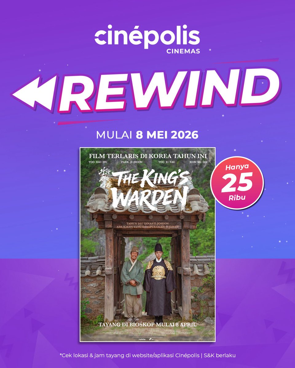 orbtingyou's tweet photo. guys, today 8 mei the king’s warden masih available di CGV &amp; Cinepolis!! if you haven’t watched it yet, this is your sign buat nonton sekarang 🤩

buat yang kangen dan mau rewatch juga pas banget karena lagi ada promo 🫶 https://t.co/Fktw8fwKpo