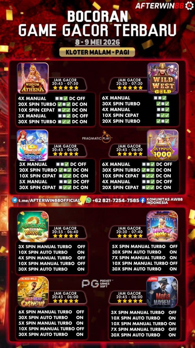officialAW88's tweet photo. 🔥 RAIH JACKPOTMU MALAM INI! 🔥

📌 Pola gacor + jam JP udah siap di gambar atas, tinggal eksekusi!

🎰 Link :
👉 https://t.co/EJmgZFC9P6

🎯REKOMENDASI DEPO GACOR : 
1️⃣ 124,367
2️⃣ 93,225

📊 RTP :
👉 https://t.co/D8JZXq7cAw

Tunggu apalagi? LET’S GOOO BOSKU! 🚀💥 https://t.co/RMLVKU5FzJ