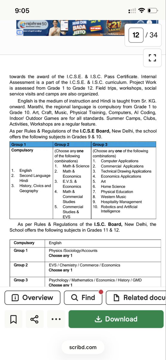 MissShivkanya's tweet photo. Bombay Scottish school ICSE board please check The subjects offered to class 8 onwards why is Hindi offered as second language ? Why is Marathi not compulsory? @mygovMaha @mieknathshinde @SunetraA_Pawar @DrSEShinde @ShivsenaUBTComm @Shivsenaofc @MarathiYugantar @marathi_chalwal https://t.co/jdCuAnEnw6
