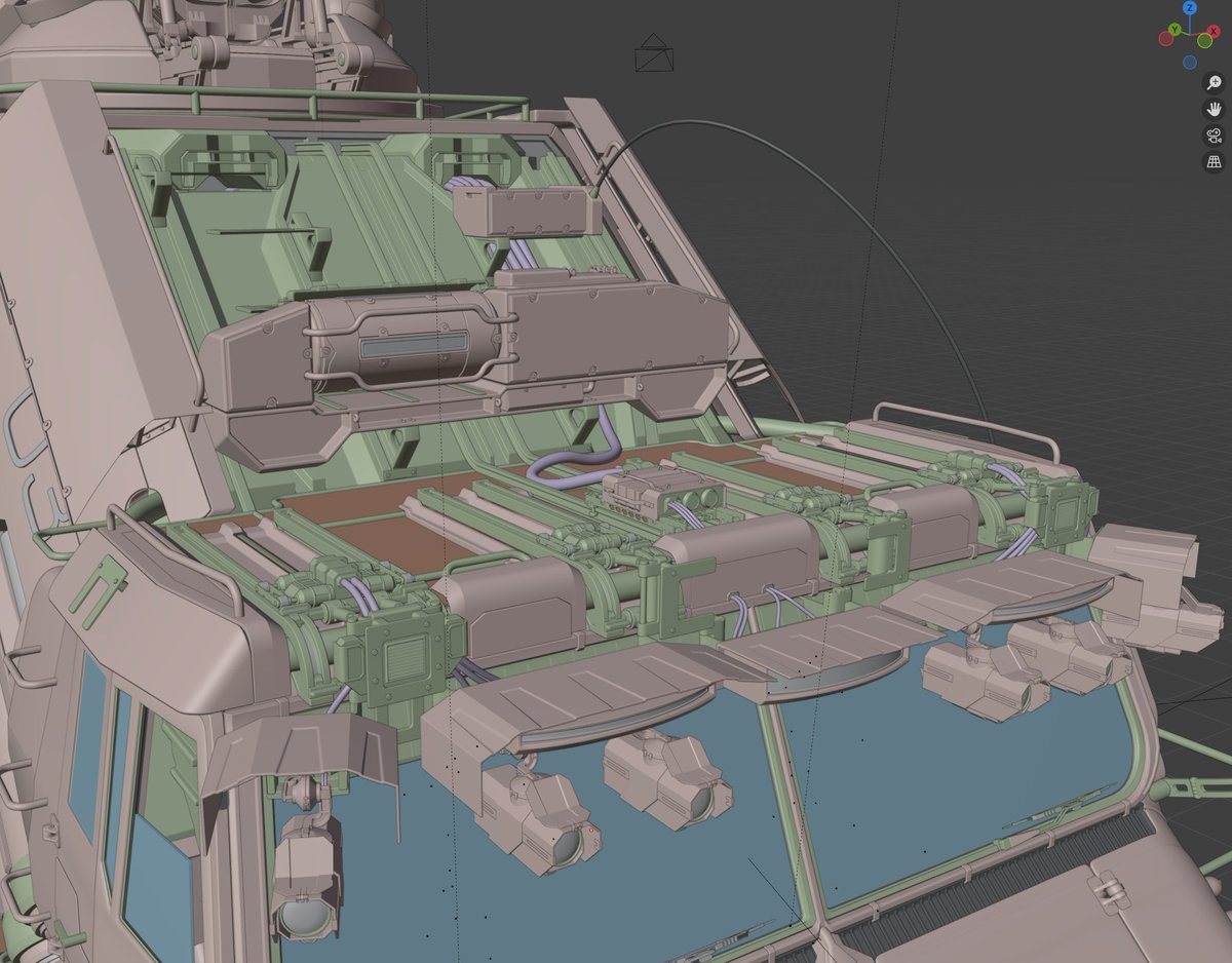AKantemirov's tweet photo. Goodest of Mornings!  
What are you working on today?

#blender #3Dmodeling #hardsurface #hardsurfacemodeling #vehicledesign #3D https://t.co/hsmOPV3dTr