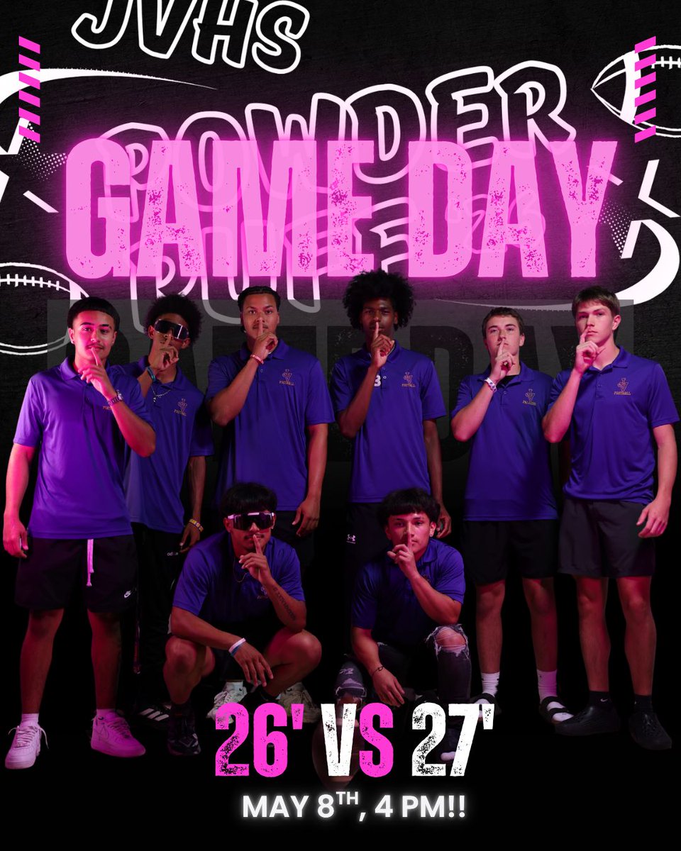 JVHSSEM's tweet photo. GAME DAY! 4 PM at Falcon Field - It's time to find out who will win! @jerseyvillagehs @jvtvnews @jvfalconsath #POWDERPUFF https://t.co/oOpGj5n4QA