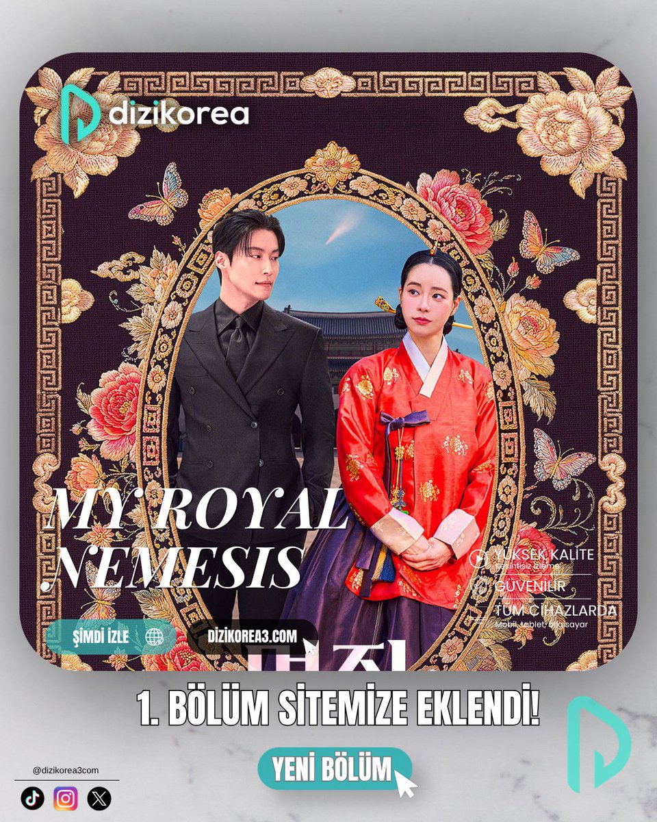 dizi_korea's tweet photo. Yeni dizi My Royal Nemesıs dizisinin 1. Bölümünü Dizikorea'da izleyebilirsiniz 💖🫶 

https://t.co/ZOLRD3bxv0

#dizikorea #myroyalnemesis #kdrama https://t.co/1lUCkJy2O3