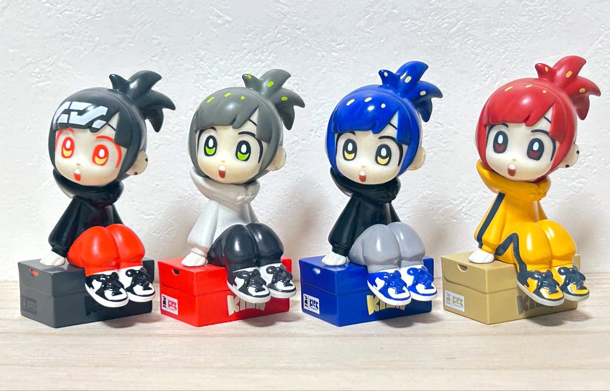我が家のKICKちゃん並べてみる カラーごとに雰囲気が変わる！ どの子も