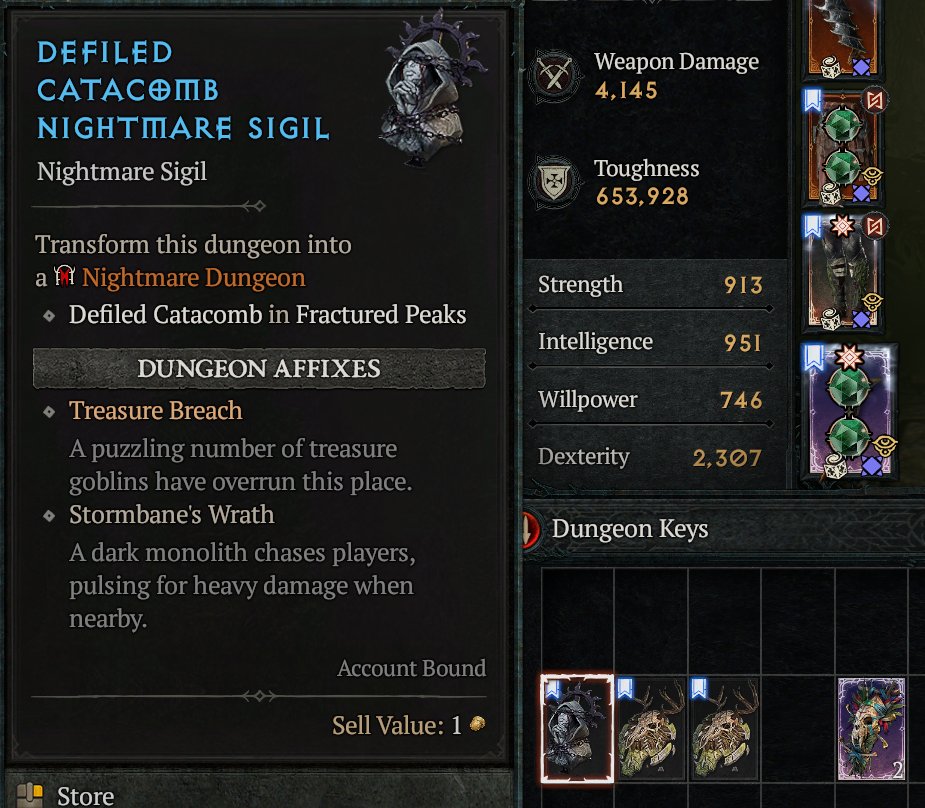 #Diablo Getting 3 Treasure breaches and 1 Mythic tribute from a asingle golden key reward in the warplan feels AMAZING