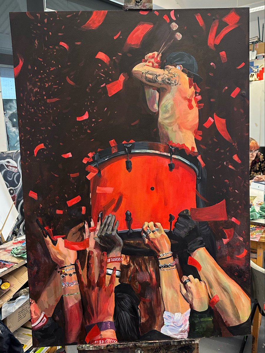 She’s finished 😜 
#cliqueart #twentyonepilots