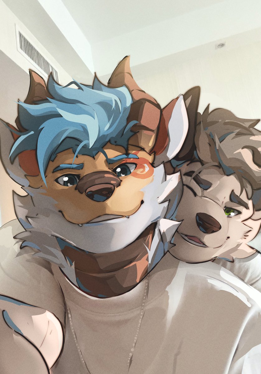 Mako__OwO's tweet photo. Long overdue artwork! Got to meet the popuderg himself @KodaKeijin 

This time it didn’t take me a year to finish it😵‍💫 https://t.co/1Ms2NsWQG5