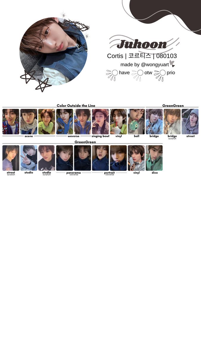 wongyuart's tweet photo. 🥨[코르티스/CORTIS] 'GREENGREEN' ALBUM PHOTOCARD TEMPLATE!  
- feel free to use! 
- drive link above

#CORTIS #MARTIN #마틴 #JAMES #제임스 #JUHOON #주훈 #SEONGHYEON #성현 #KEONHO #건호 pc photocard scan https://t.co/FhGfZNmjaa