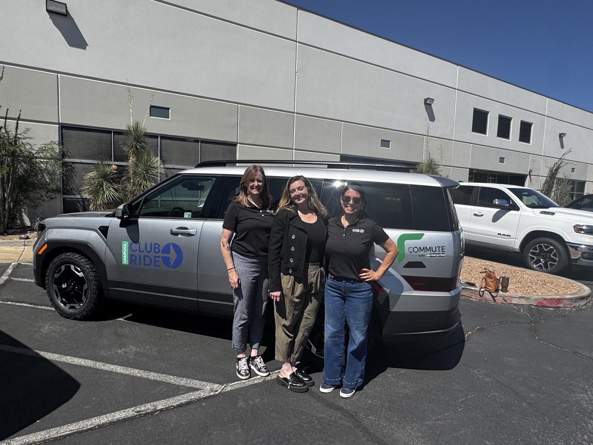 Club_Ride's tweet photo. Our First Vanpool Launch! We are so proud of this partnership made possible by RTC, Club Ride, Equinox Gold and Enterprise! 🥳 Download the Club Ride app today to start tracking your rides. Visit us at https://t.co/Jm7Y2LDLTx

#Vanpool #ClubRide #LasVegas #ClubRideLV #RTCClubRide https://t.co/vLXohLxs41