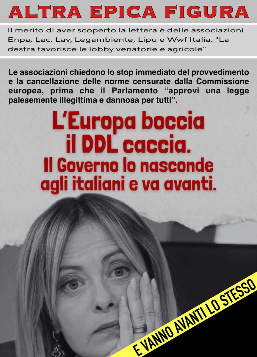 E non si fermano, devono favorire le lobby (per i voti)… VERGOGNA !!!