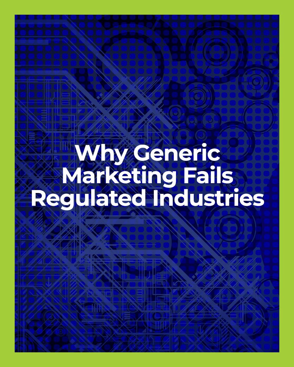 EWRDigital's tweet photo. Businesses in regulated industries, generic marketing won't cut it anymore. You need tailored strategies that navigate compliance and cut through noise. Ready to move beyond one-size-fits-all marketing? https://t.co/WzlvUasEJP