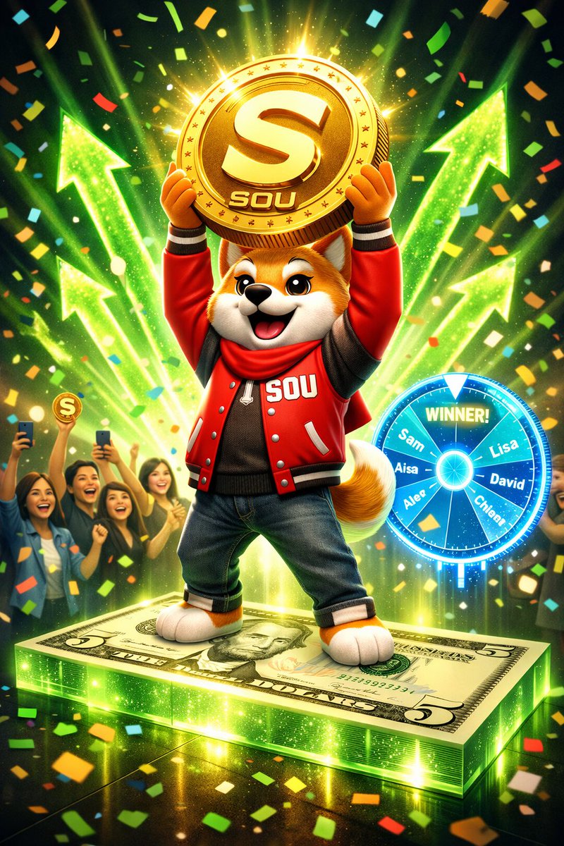 woofswap's tweet photo. 🔥 $SOU BUY COMPETITION IS OFFICIALLY LIVE 🔥  

The clock starts NOW and the wheel is waiting for its next champion.   From this exact moment forward, every wallet that buys at least $5 of #SOU is instantly entered into the 7 days competition.

Every eligible wallet gets added to the Wheel of Winners — one spin, one shot, one community‑powered victory.  

No forms. No extra steps. Just buy, get listed, and let fate cook.

🏆 Prize: 2 winners will receive $50  Each
⏳ Ends:  7 Days 
🎯 How to Enter: Buy $5+ SOU and your wallet is automatically added to the wheel.

Clean. Fair. Transparent.  
Buy. Enter. Spin. Win. 🚀🔥