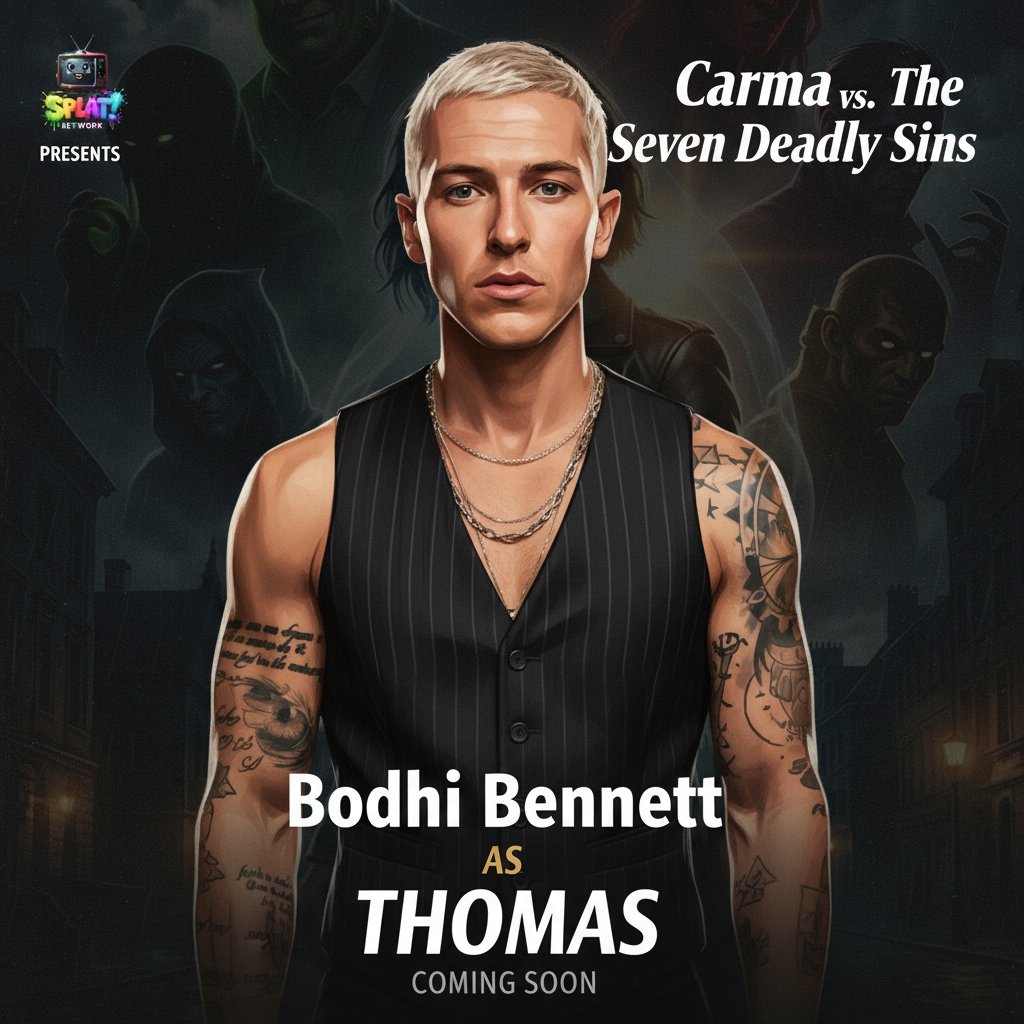 thesplatnetwork's tweet photo. π¬ CASTING ANNOUNCEMENT π¬
@_Bodhi_Bennett_ has been cast as THOMAS in the upcoming series "Carma vs. The Seven Deadly Sins"!
We can't wait for you to see what they bring to this role. π
#SplatNetwork #CastingAnnouncement #CarmavsTheSevenDeadlySins https://t.co/bNgYLMU5hB