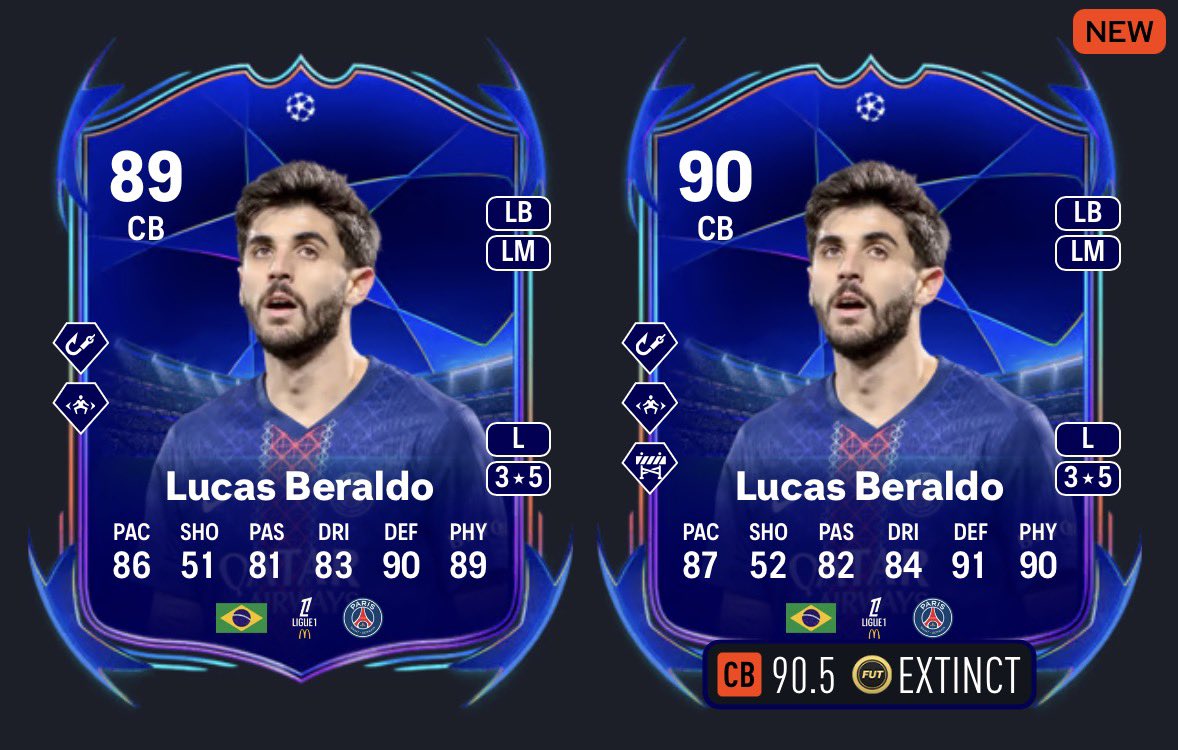 GabrielFIFFA07's tweet photo. ⬆️CARTAS RTTF ACTUALIZADAS 🔥🔥
Champions League ✅
🏴Eze ➡️ Tiki Taka+
🇪🇨Hincapié ➡️ Barrida+
🇫🇷Doue ➡️ Tiki Taka+
🇧🇷Beraldo ➡️ Bloqueo+
#fc26 #RTTF https://t.co/sYIPGm9cDO