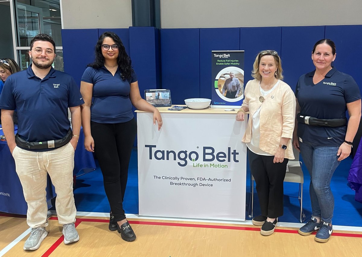 TangoBelt's tweet photo. Amazing day at @SenMariaCollett’s Senior Expo at Montgomery Township Community &amp; Recreation Center! The Tango Belt team loved connecting with Pennsylvania’s older adults and talking about maintaining independence. 
#TangoBelt #SeniorExpo #AgingInPlace https://t.co/ZVKXTOxAmS