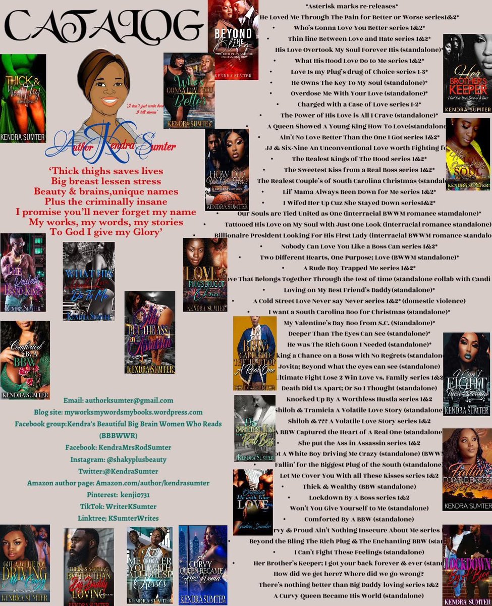 KendraSumter's tweet photo. 79 books under my belt in eight years and the one I’m penning now is the most anticipated and hardest. Im grateful for all support thus far, keep hanging with me. 
#IdontjustwritebooksItellstories 
https://t.co/IaWI4Z4z04 https://t.co/9wVv06bhKB