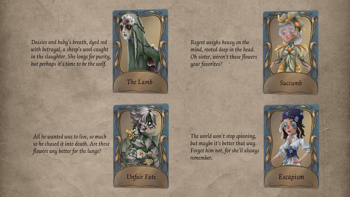 Necromanticizer's tweet photo. 🎻⌛️🎭
Dear Visitors, a Fanmade Essence, including Violinist's S Costume, along with A Costumes for Grave Keeper and Opera Singer!
Please see the details of "Garden of Thorns," my final project for costume design!

#IdentityV https://t.co/FpSpHNtZe5