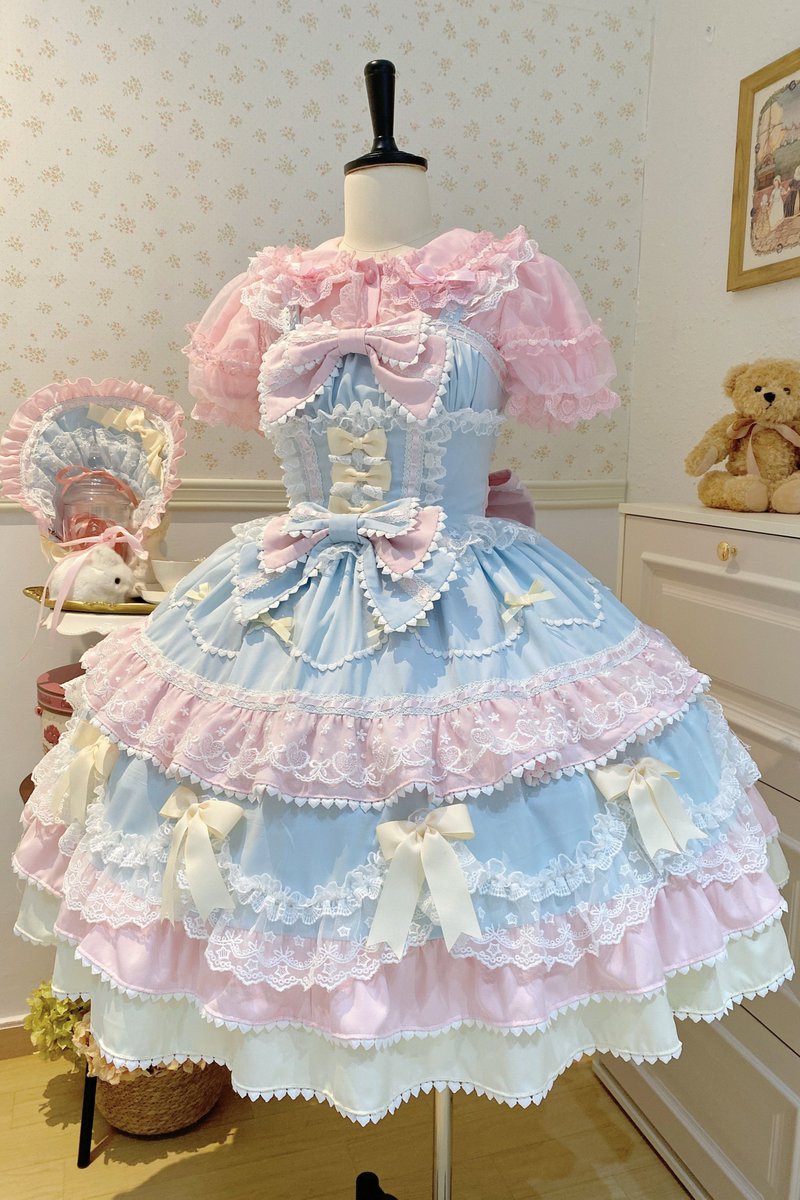 LilyBlack_shop's tweet photo. 🎀🩵シュガーパステルお姫様ドレス🩵🎀 https://t.co/MStAaTE04r